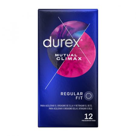 Prezervative Durex Mutual Climax Regular Fit,  56 mm, Set 12 Bucati, Stimulare Intensa [2]