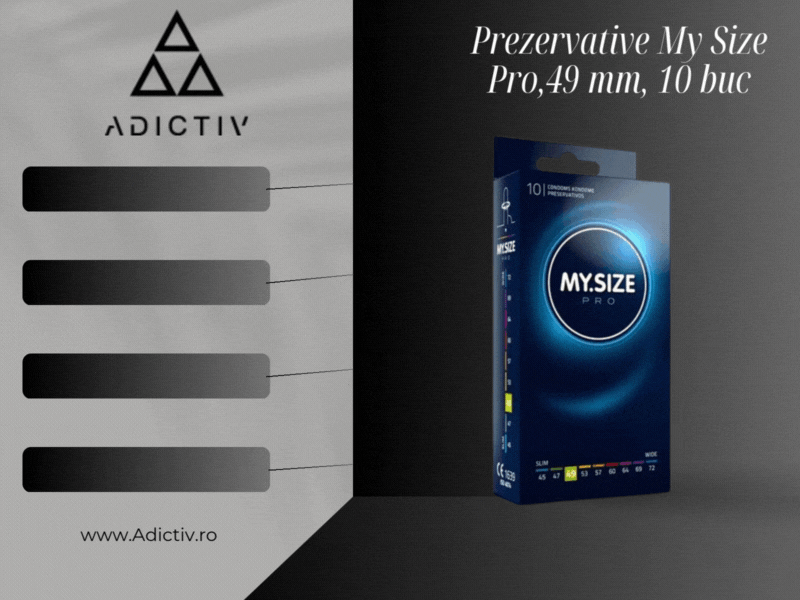 Prezervative My Size Pro -  Personalizate pentru Confort Maxim 49 mm, 10 buc [1]