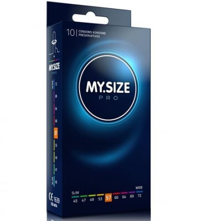 Prezervative - Prezervative My Size Pro Unice pentru Fiecare Barbat – 57 mm, Set 10 Bucati