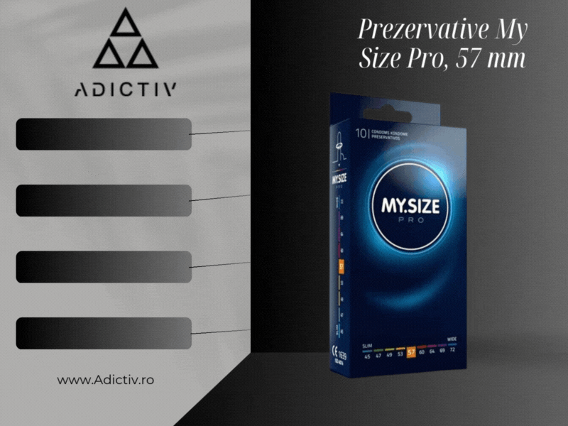 Prezervative My Size Pro Unice pentru Fiecare Barbat – 57 mm, Set 10 Bucati [1]