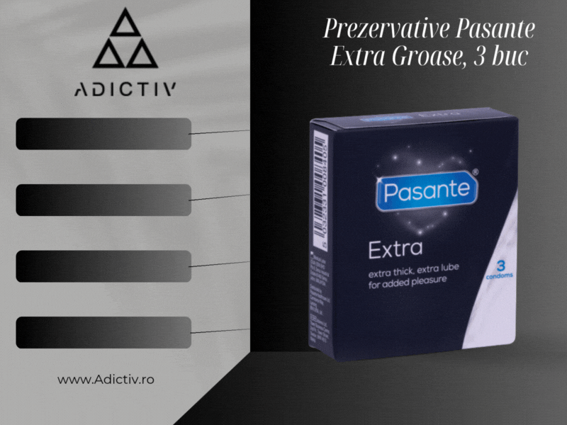 Prezervative Pasante Extra Groase cu Lubrifiant Suplimentar - 52 mm, 3 Bucati [1]