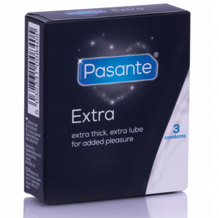 Prezervative - Prezervative Pasante Extra Groase cu Lubrifiant Suplimentar - 52 mm, 3 Bucati