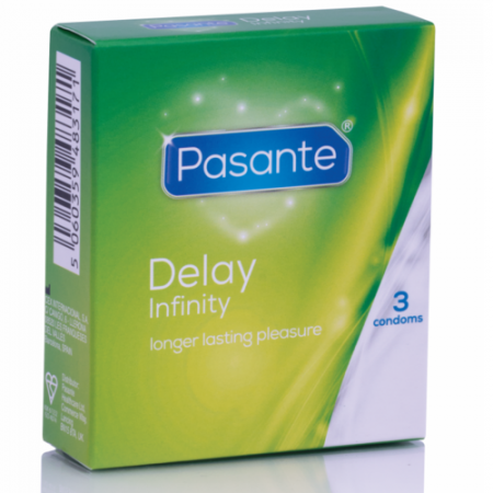 Prezervative - Prezervative Pasante Delay cu Lubrifiant pentru intarzierea Ejacularii, 53 mm, 3 Bucati
