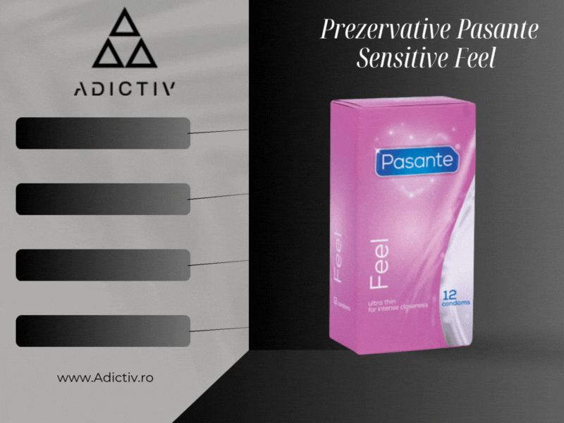 Prezervative Pasante Sensitive Feel Ultra Subtiri 52 mm 12 Bucati [1]