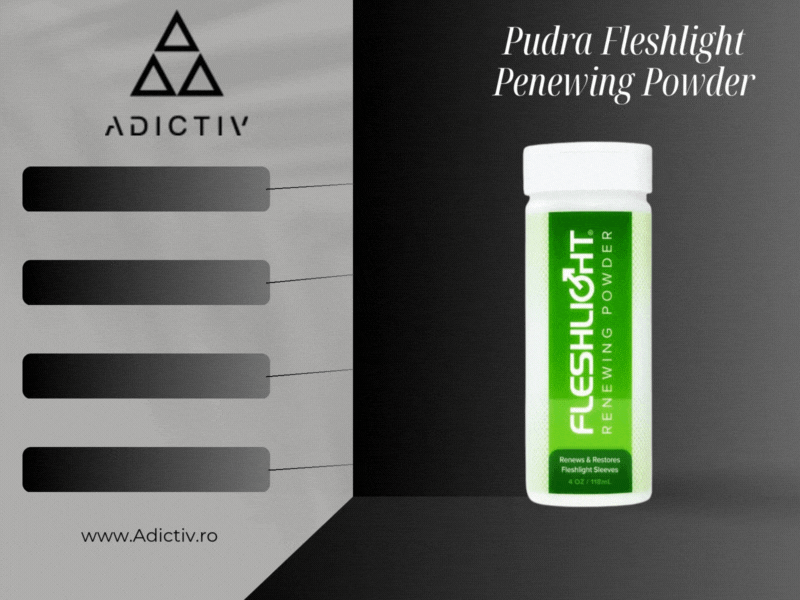 Pudra Fleshlight pentru Intretinerea Masturbatoarelor, 118 ml – Catifelare si Prospetime Durabile [1]