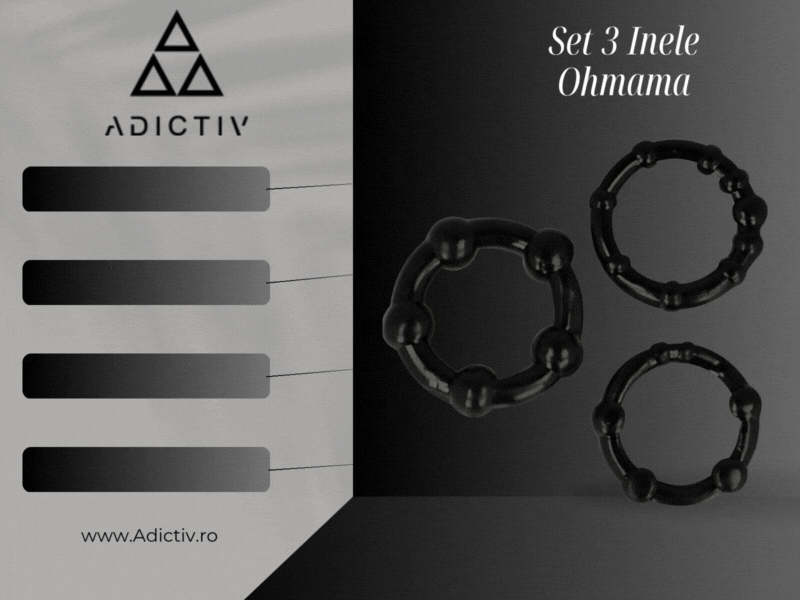 Set 3 Inele Ohmama pentru Penis si Testicule - Potenta si Durata Erectie [1]
