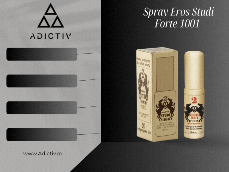 Spray Eros Studi Forte 1001 pentru Erectie Puternica si Placere Intensa, 20 ml [1]