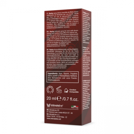 Spray Intimateline Replay, 20 ml, Solutie pentru Intarzierea Ejacularii si Prelungirea Placerii [3]