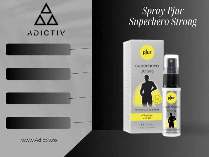 Spray Pjur Superhero Strong, 20 ml, pentru Prelungirea Placerii Masculine cu Efect Natural [1]