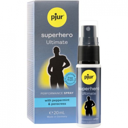 Intarzierea ejacularii - Spray Retardant Pjur SUPERHERO ULTIMATE - Putere Maxima pentru Performante de Durata, 20 ml