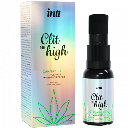 Geluri si creme pentru stimularea clitorisului - Spray Intt Stimulant pentru Clitoris - Clit Me High, cu Ulei de Seminte de Cannabis 15 ml
