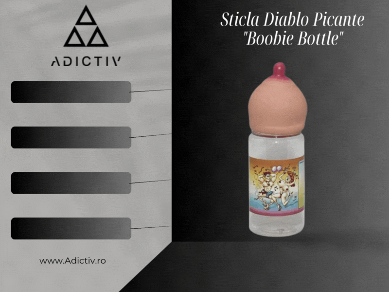 Sticla amuzanta in forma de san "Boobie Bottle" , Diablo Picante, pentru petreceri [1]