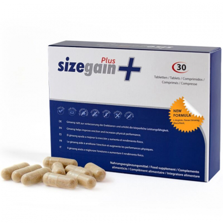 Capsule si suplimente - Supliment 500 Cosmetics SizeGain Plus Alimentar pentru Cresterea Dimensiunii Penisului si Potentei Sexuale 30 buc
