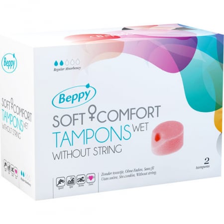 Igiena intima - Tampoane Interne Beppy Soft Comfort Wet Igienice 2 buc
