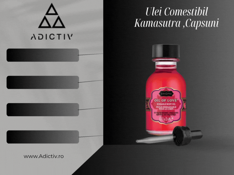 Ulei Comestibil Kamasutra Oil of Love Aroma Capsuni pentru Preludiu 22 ml [1]