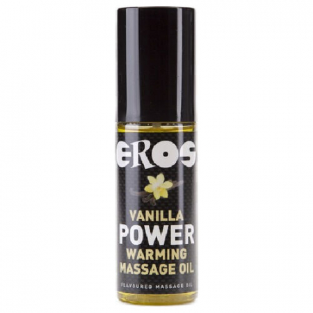 Masaj erotic - Ulei de Masaj Eros Vanila Power Warming 100 ml, Efect de Incalzire si Aroma Delicioasa de Vanilie