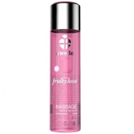 Masaj erotic - Ulei de Masaj Fruity Love Capsuni si Sampanie 60 ml – Efect de Incalzire si Relaxare Senzuala
