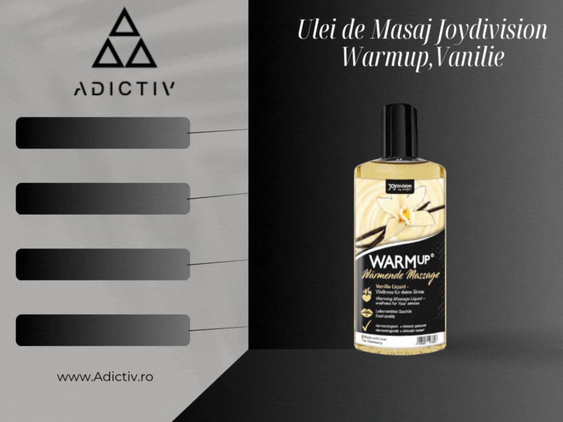 Ulei de Masaj Joydivision Warmup Aroma Vanilie 150 ml [1]