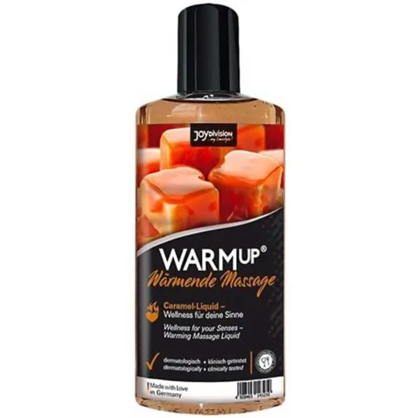 Masaj erotic - Ulei de Masaj Joydivision Warmup cu Efect de Incalzire – Aroma Caramel, 150 ml