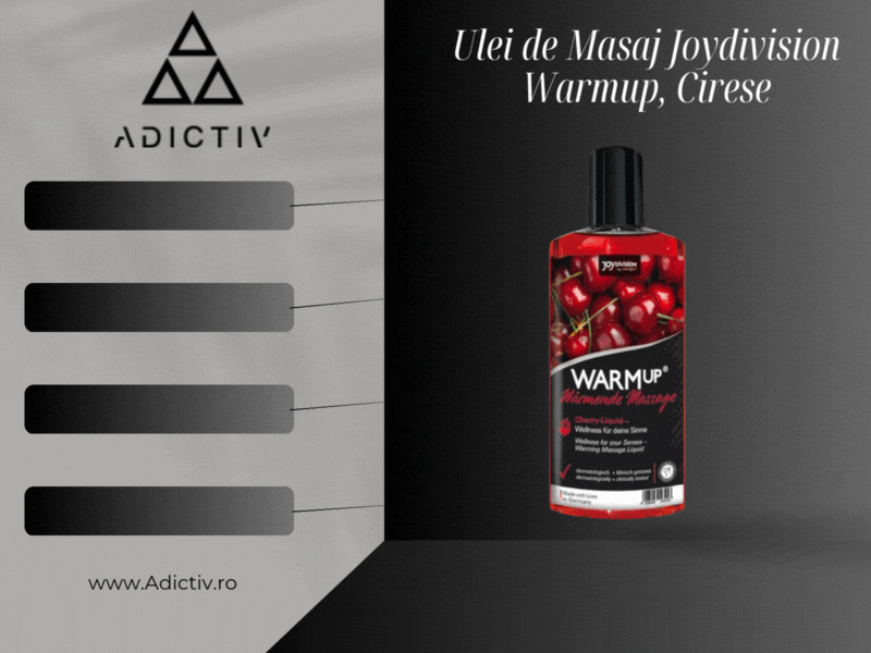 Ulei de Masaj Joydivision Warmup cu Efect de Incalzire – Aroma Cirese, 150 ml [1]