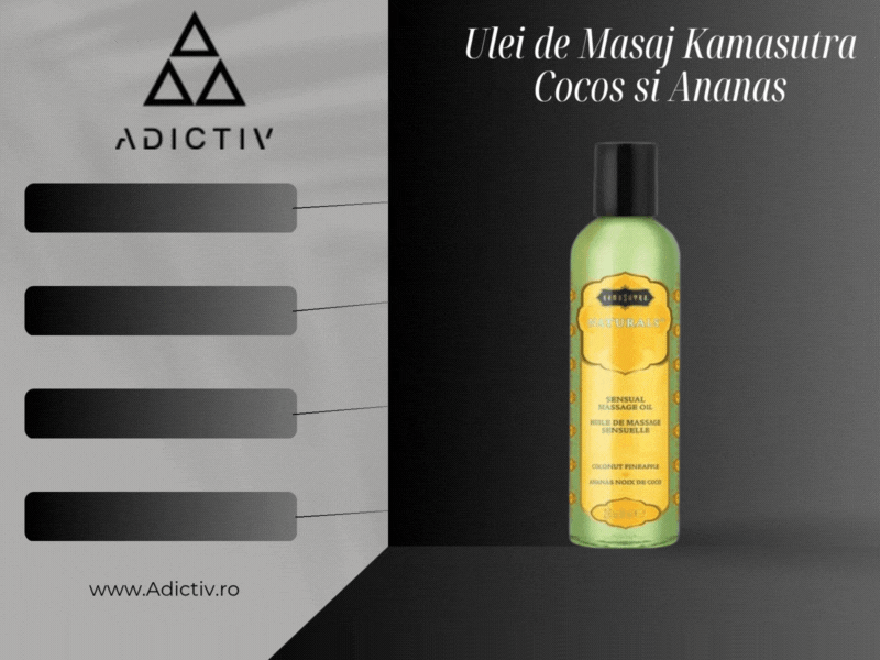 Ulei de Masaj Kamasutra  Naturals Cocos si Ananas, Hipoalergenic, 59 ml [1]