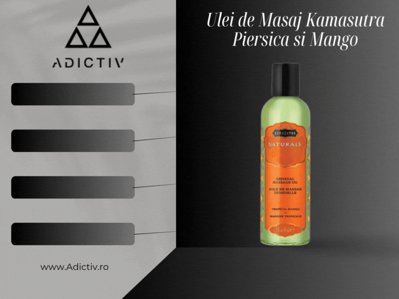 Ulei de Masaj Kamasutra Naturals Tropical Mango, Aroma Mango si Piersica, Hipoalergenic, 59 ml [1]