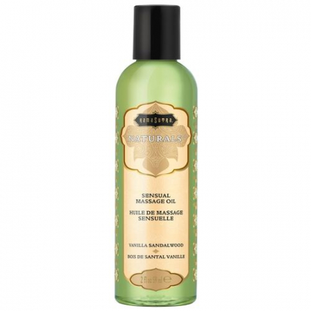Masaj erotic - Ulei de Masaj Kamasutra Naturals Vanilla Sandalwood, Aroma Vanilie si Lemn de Santal, 59 ml