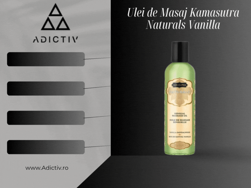 Ulei de Masaj Kamasutra Naturals Vanilla Sandalwood, Aroma Vanilie si Lemn de Santal, 59 ml [1]