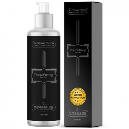 Cresterea libidoului - Ulei de Masaj Pherostrong Exciting Touch cu Feromoni pentru Barbati, 100 ml