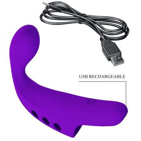 Vibrador Deget Reincarcabil Pretty Love – Mic, Dar Puternic [10]
