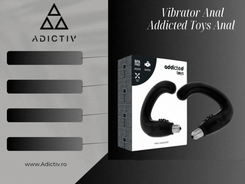 Vibrator Anal Addicted Toys Anal Massager Negru [1]