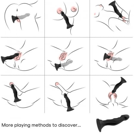 Vibrator Anal cu Telecomanda Armony, din Silicon Negru, 9 Moduri de Vibratie [4]