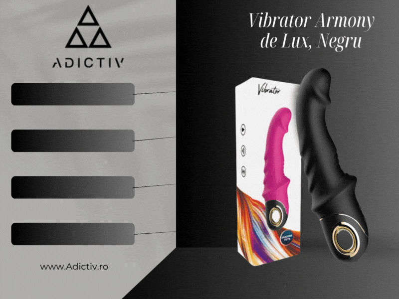 Vibrator Armony de Lux pentru Placere Intensa si Personalizata, Negru [1]