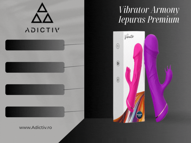 Vibrator Armony Iepuras Premium cu 2 Motoare pentru Stimulare Intensa si Personalizata [1]