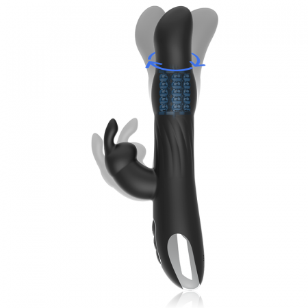 Vibrator Brilly Glam Moebius Rabbit & Rotator – Stimulator Punct G si Clitoris, 10 Vibratii, 4 Rotiri, USB, Compatibil Watchme [3]