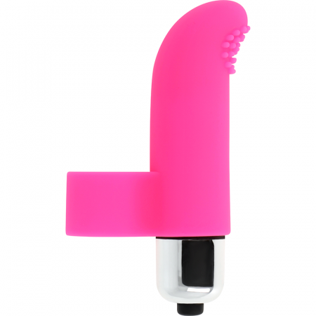 Vibratoare deget - Vibrator Deget Ohmama, Silicon Moale,  Roz, Viteza 11.000 RPM – Discret si Puternic