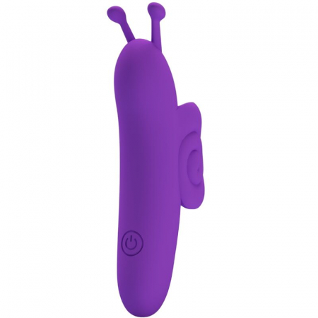 Vibrator Deget Pretty Love Snail, Mov, 10 Moduri de Vibratie, Material Silicon si ABS [2]
