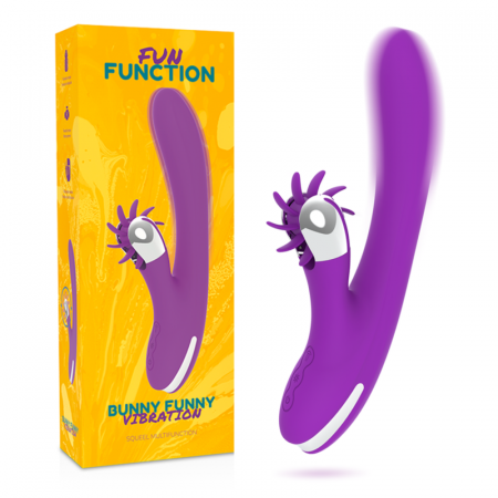 Vibratoare iepuras (rabbit) - Vibrator Iepuras Fun Function Bunny Funny 7 Moduri  Vibratii 2.0 24 cm