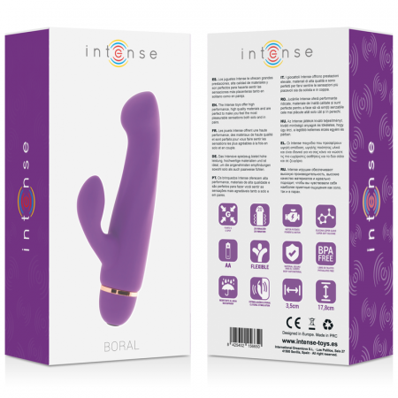 Vibrator Iepuras Intense Boral 20 Moduri de Vibratie Silicon Mov [4]