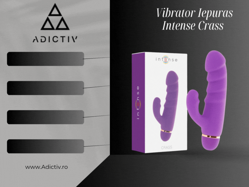 Vibrator Iepuras Intense Crass 20 Moduri de Vibratie Silicon Mov [1]