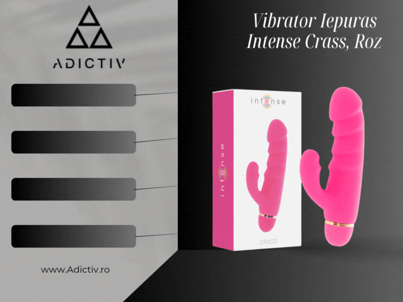 Vibrator Iepuras Intense Crass 20 Moduri de Vibratie Silicon Roz [1]