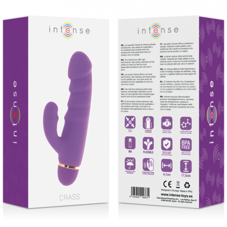 Vibrator Iepuras Intense Crass 20 Moduri de Vibratie Silicon Mov [5]