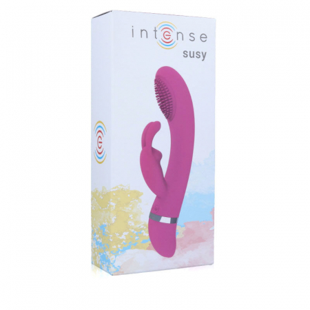 Vibrator Iepuras Intense Susy cu Functie „Deget”, 7 Mode si Stimulare Clitoridiana, Silicona Soft, Waterproof [3]