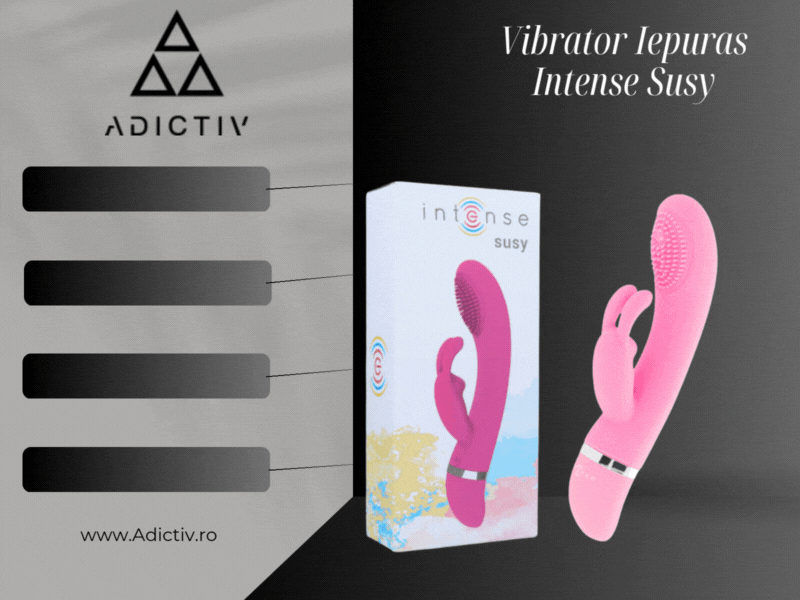 Vibrator Iepuras Intense Susy cu Functie „Deget”, 7 Mode si Stimulare Clitoridiana, Silicona Soft, Waterproof [1]