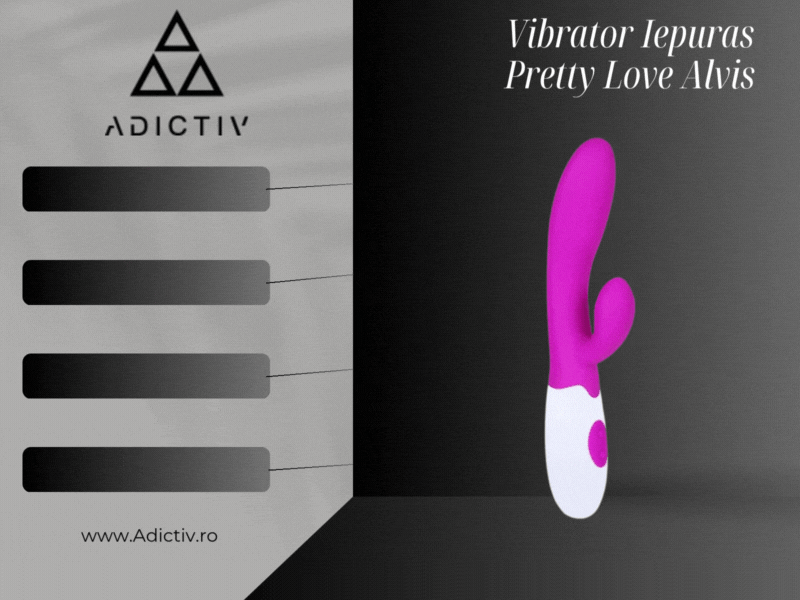 Vibrator Iepuras Pretty Love Alvis – 30 Moduri de Vibratii, Silicon de Inalta Calitate, 20 cm [1]