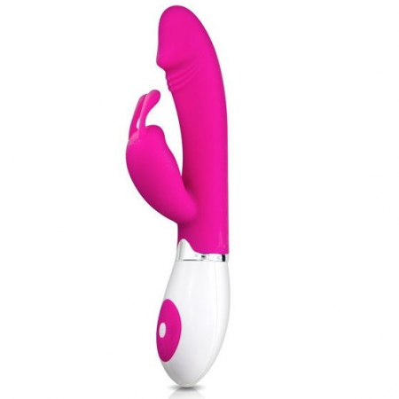 Vibratoare iepuras (rabbit) - Vibrator Iepuras Pretty Love Gene cu 30 Moduri de Vibratie, din Silicon, Stimulare Intensa si Ergonomie Perfecta