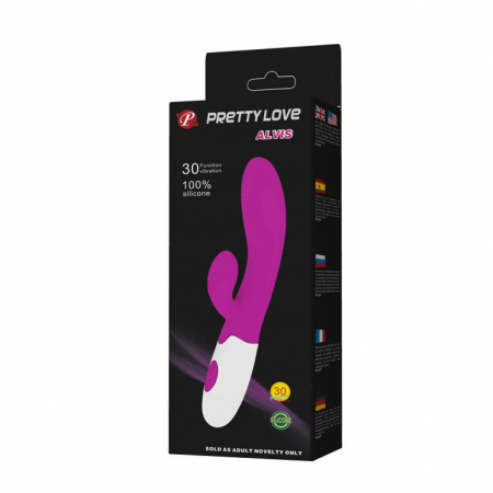 Vibrator Iepuras Pretty Love Alvis – 30 Moduri de Vibratii, Silicon de Inalta Calitate, 20 cm [8]