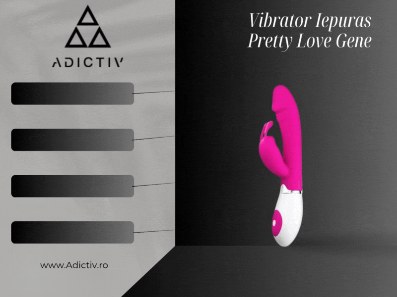 Vibrator Iepuras Pretty Love Gene cu 30 Moduri de Vibratie, din Silicon, Stimulare Intensa si Ergonomie Perfecta [1]