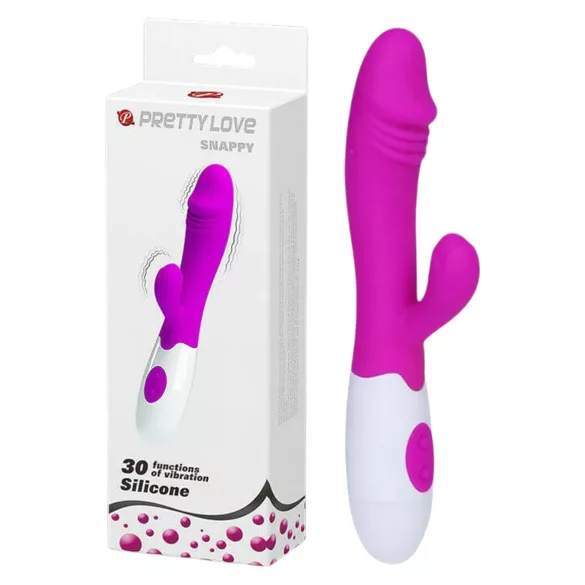 Vibrator Iepuras Pretty Love Snappy – Stimulare Vaginala si Clitoridiana, 30 de Moduri de Vibratie [2]