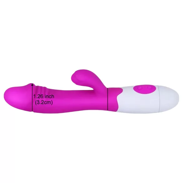 Vibrator Iepuras Pretty Love Snappy – Stimulare Vaginala si Clitoridiana, 30 de Moduri de Vibratie [5]